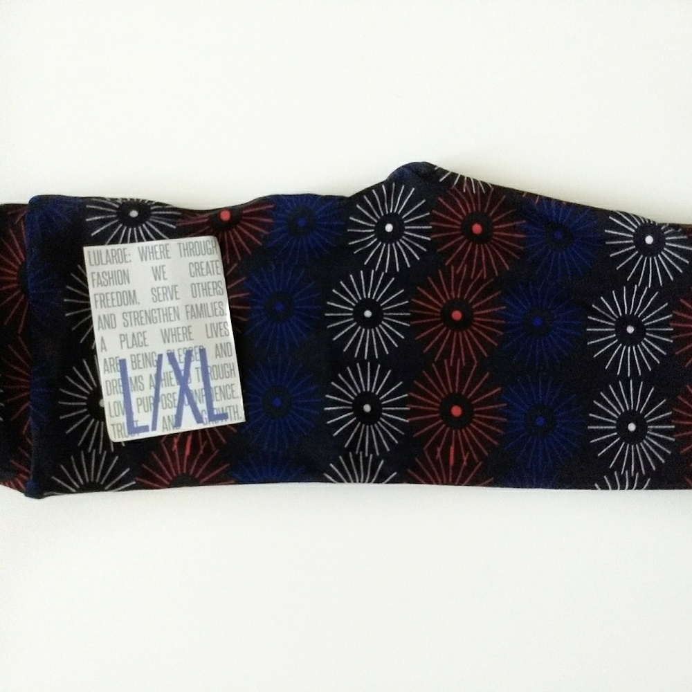 LuLaRoe Kids Patriotic Fireworks Leggings